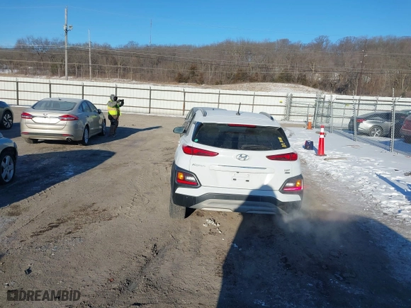 2018 Hyundai Kona Ultimate with VIN KM8K5CA50JU069055, listed as a IAAI auction lot 41634286 with 130,109 mi miles. Bid and sale history available at carsss.com. Image 16.