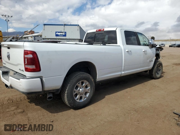 2024 Ram 3500 Laramie with VIN 3C63R3JLXRG218900, listed as a Copart auction lot 46498905 with 41,630 mi miles and Salvage Title. Bid and sale history available at carsss.com. Image 3.