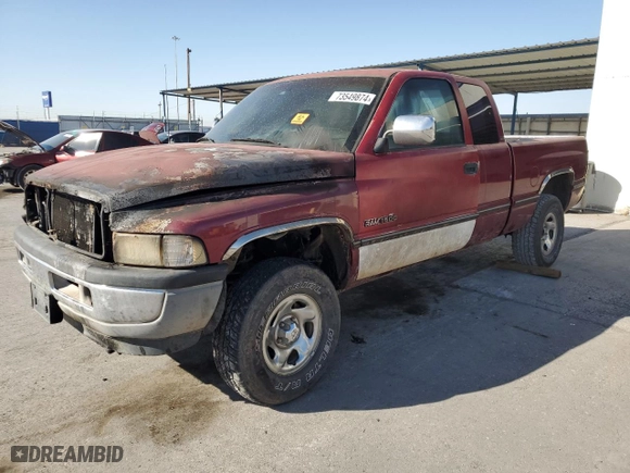 1996 Dodge Ram 1500 with VIN 3B7HF13YXTG123975, listed as a Copart auction lot 73549874 with 225,056 mi miles and Salvage Title. Bid and sale history available at carsss.com. Image 1.