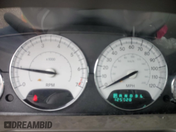 2005 Chrysler Sebring Limited with VIN 1C3EL65R25N662006, listed as a Copart auction lot 48552255 with 125,728 mi miles and Salvage Title. Bid and sale history available at DreamBid. Image 9.