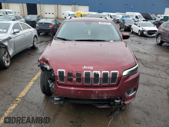 2019 Jeep Cherokee Overland with VIN 1C4PJMJN7KD116482, listed as a Copart auction lot 43687555 with 31,732 mi miles and Clean title. Bid and sale history available at DreamBid. Image 5.