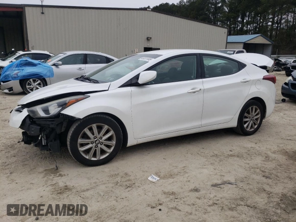 2016 Hyundai Elantra SE with VIN 5NPDH4AE8GH760928, listed as a Copart auction lot 46051995 with 110,323 mi miles and Salvage Title. Bid and sale history available at carsss.com. Image 1.