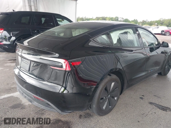 2024 Tesla Model 3 with VIN 5YJ3E1EA6RF731312, listed as a IAAI auction lot 41987407 with 5,025 mi miles and . Bid and sale history available at DreamBid. Image 4.
