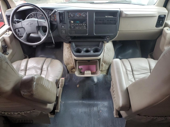 2003 Chevrolet Express Cargo Van YF7 Upfitter with VIN 1GBFG15T631192686, listed as a Copart auction lot 51153725 with 124,227 mi miles and Clean Title. Bid and sale history available at carsss.com. Image 8.