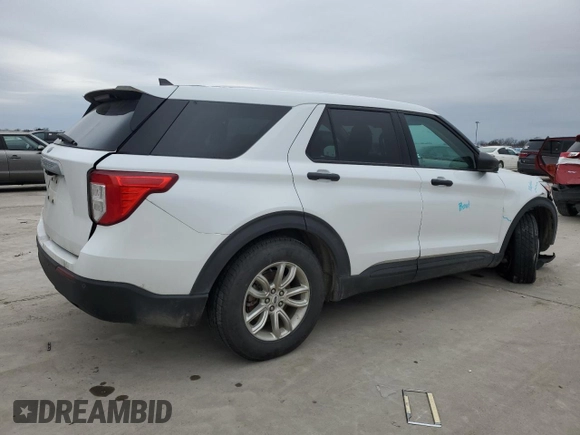 2021 Ford Explorer with VIN 1FMSK7BH5MGC45559, listed as a Copart auction lot 45323835 with 105,652 mi miles and Salvage Title. Bid and sale history available at carsss.com. Image 3.