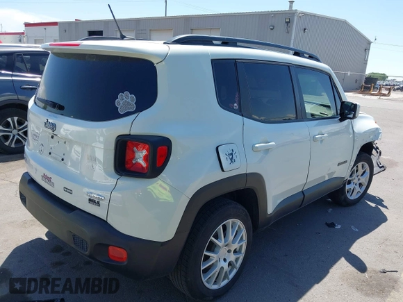 2017 Jeep Renegade Latitude with VIN ZACCJBBB8HPG52343, listed as a IAAI auction lot 42358909 with 101,348 mi miles and . Bid and sale history available at DreamBid. Image 4.