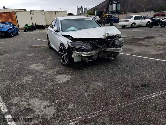 2019 Honda Accord Sedan Sport 1.5T with VIN 1HGCV1F38KA139832, listed as a Copart auction lot 44224815 with 64,746 mi miles and Salvage Title. Bid and sale history available at carsss.com. Image 10.