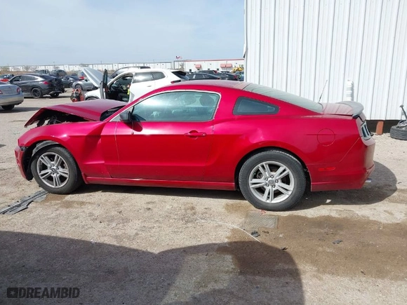 2013 Ford Mustang V6 with VIN 1ZVBP8AM9D5254770, listed as a IAAI auction lot 41828023 with 97,926 mi miles. Bid and sale history available at carsss.com. Image 14.