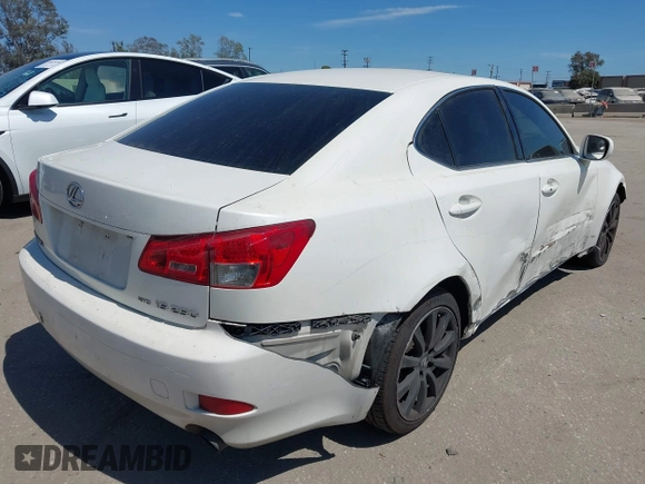 2006 Lexus IS 250 with VIN JTHCK262965005266, listed as a IAAI auction lot 42687510 with 144,829 mi miles and . Bid and sale history available at DreamBid. Image 4.