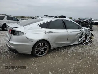 2019 Ford Fusion Titanium with VIN 3FA6P0D96KR254352, listed as a Copart auction lot 80476984 with 0 mi miles and Salvage Title. Bid and sale history available at carsss.com. Image 3.
