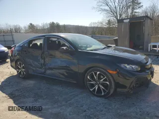 2018 Honda Civic Si with VIN 2HGFC1E50JH705875, listed as a Copart auction lot 49696525 with 105,061 mi miles and Salvage Title. Bid and sale history available at DreamBid. Image 4.