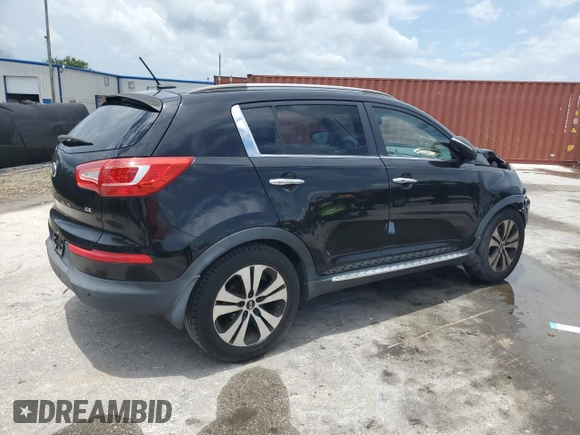 2012 Kia Sportage EX with VIN KNDPC3A21C7303209, listed as a Copart auction lot 58733605 with 189,587 mi miles and Salvage title. Bid and sale history available at DreamBid. Image 3.