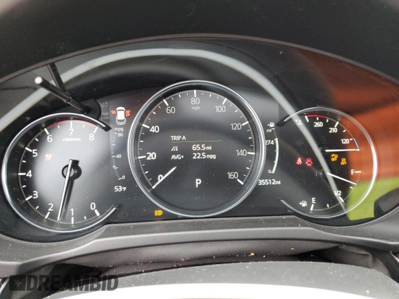 2020 Mazda CX-5 Grand Touring with VIN JM3KFBDM6L0815735, listed as a Copart auction lot 49511855 with 35,512 mi miles and Salvage Title. Bid and sale history available at carsss.com. Image 9.