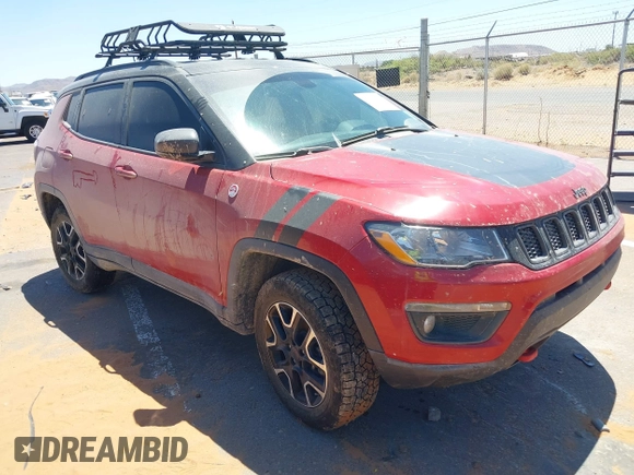 2020 Jeep Compass Trailhawk with VIN 3C4NJDDB8LT195701, listed as a IAAI auction lot 39306924 with 100,006 mi miles and . Bid and sale history available at DreamBid. Image 1.