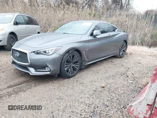 2018 Infiniti Q60 3.0t LUXE with VIN JN1EV7ELXJM392002, listed as a IAAI auction lot 41153596 with 51,369 mi miles. Bid and sale history available at carsss.com. Image 2.
