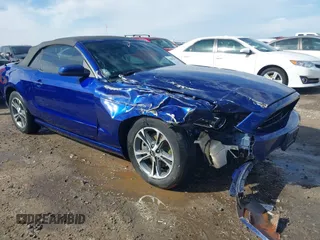 2014 Ford Mustang V6 with VIN 1ZVBP8EM2E5219886, listed as a IAAI auction lot 41689457 with 159,853 mi miles. Bid and sale history available at carsss.com. Image 1.