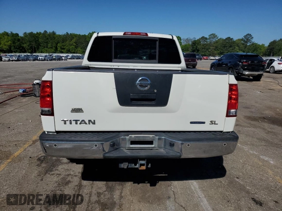 2012 Nissan Titan SV with VIN 1N6BA0ED9CN302103, listed as a Copart auction lot 52678495 with 214,564 mi miles and Salvage title. Bid and sale history available at DreamBid. Image 6.