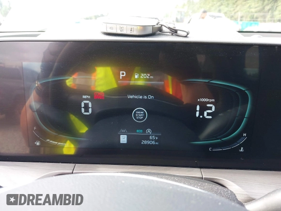 2024 Kia Telluride EX X-Line with VIN 5XYP3DGC6RG488665, listed as a IAAI auction lot 42585925 with 28,906 mi miles and . Bid and sale history available at DreamBid. Image 7.