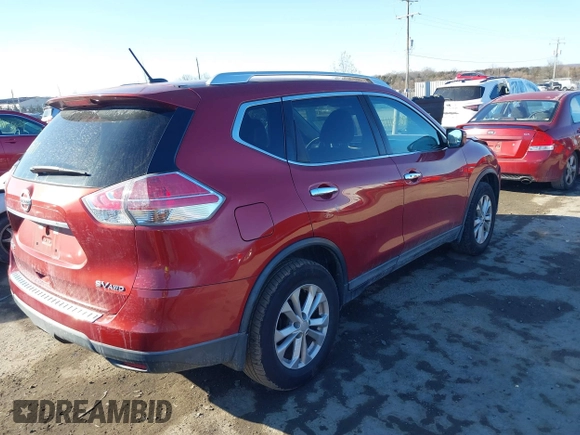 2016 Nissan Rogue SL with VIN KNMAT2MV3GP699140, listed as a IAAI auction lot 41430911 with 129,015 mi miles and . Bid and sale history available at DreamBid. Image 4.