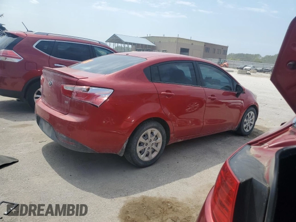 2013 Kia Rio LX with VIN KNADM4A30D6307304, listed as a Copart auction lot 66700254 with Not Provided miles and Salvage Title. Bid and sale history available at DreamBid. Image 3.