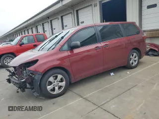 2015 Toyota Sienna L with VIN 5TDZK3DC5FS634370, listed as a Copart auction lot 63488005 with 115,815 mi miles and Salvage title. Bid and sale history available at DreamBid. Image 1.
