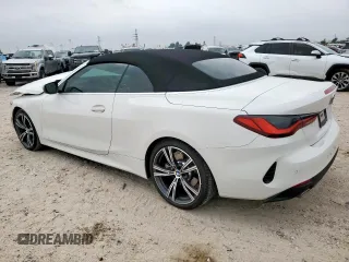 2021 BMW 4 Series 430i z VIN WBA23AT07MCG22827, wystawiony jako Copart lot #57776505 z przebiegiem 6874 mil mil oraz Szkody całkowita. Historia ofert i sprzedaży dostępna na DreamBid. Obrazek 2.