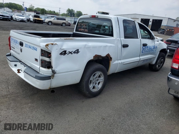 2006 Dodge Dakota SLT z VIN 1D7HW48N76S671886, wystawiony jako Copart lot #59487655 z przebiegiem Nie podano mil oraz Szkoda całkowita • Salvage title. Historia ofert i sprzedaży dostępna na DreamBid. Obrazek 3.