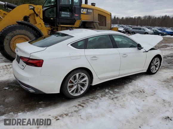 2022 Audi A5 Sportback Premium with VIN WAUABCF5XNA006275, listed as a Copart auction lot 37063213 with 11,690 mi miles. Bid and sale history available at carsss.com. Image 3.