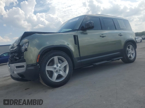 2020 Land Rover Defender SE with VIN SALEP7EU5L2019473, listed as a Copart auction lot 67521544 with 45,490 mi miles and Salvage title. Bid and sale history available at DreamBid. Image 1.