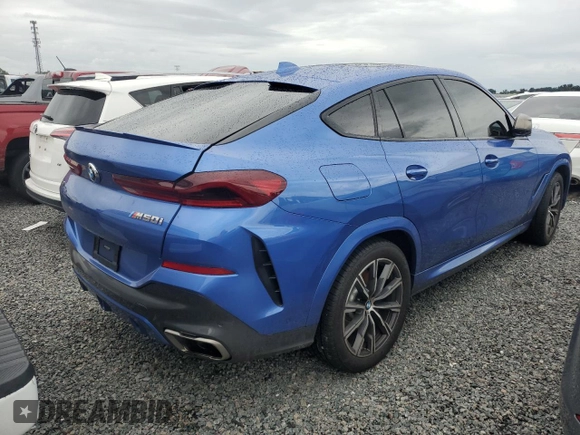 2020 BMW X6 M50i with VIN 5UXCY8C02L9B20285, listed as a Copart auction lot 74127524 with 0 mi miles and Non Repairable. Bid and sale history available at carsss.com. Image 3.