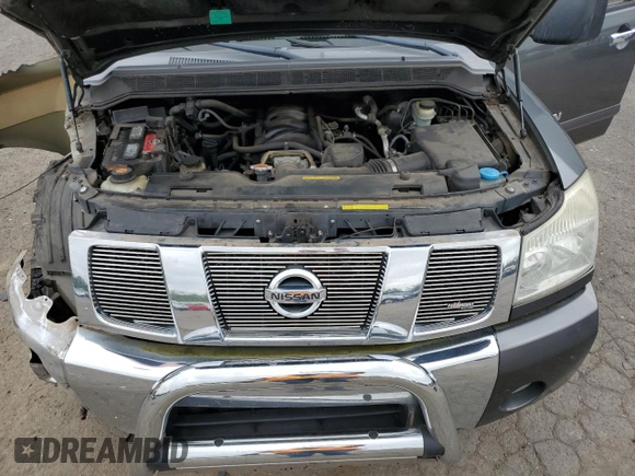 2007 Nissan Titan SE with VIN 1N6AA07B87N201924, listed as a Copart auction lot 60361425 with 167,659 mi miles and Salvage title. Bid and sale history available at DreamBid. Image 11.