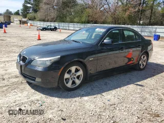 2008 BMW 5 Series 535i with VIN WBANW13508CZ84517, listed as a Copart auction lot 48987405 with 140,588 mi miles and Salvage Title. Bid and sale history available at carsss.com. Image 1.