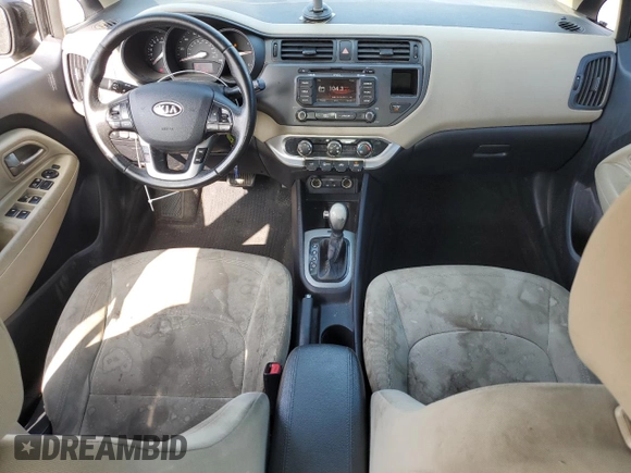 2013 Kia Rio EX with VIN KNADN4A31D6248521, listed as a Copart auction lot 60061645 with 123,281 mi miles and Salvage title. Bid and sale history available at DreamBid. Image 8.