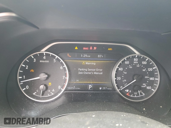 2016 Nissan Maxima SL with VIN 1N4AA6AP4GC377445, listed as a Copart auction lot 51662135 with 54,450 mi miles and Salvage Title. Bid and sale history available at DreamBid. Image 9.