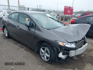 2013 Honda Civic LX z VIN 19XFB2F54DE032577, wystawiony jako IAAI lot #42061517 z przebiegiem 108 485 mil mil oraz . Historia ofert i sprzedaży dostępna na DreamBid. Obrazek 1.