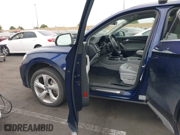 2021 Audi Q5 Premium Plus with VIN WA1BAAFY8M2022843, listed as a IAAI auction lot 42056110 with 32,036 mi miles and . Bid and sale history available at DreamBid. Image 5.