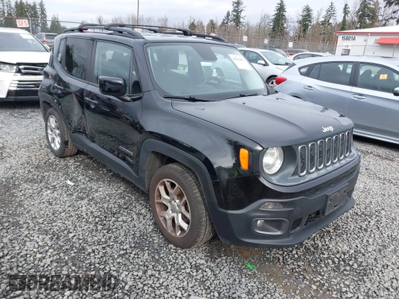 2016 Jeep Renegade Latitude with VIN ZACCJABT9GPD08554, listed as a IAAI auction lot 41612937 with 110,476 mi miles and . Bid and sale history available at DreamBid. Image 1.