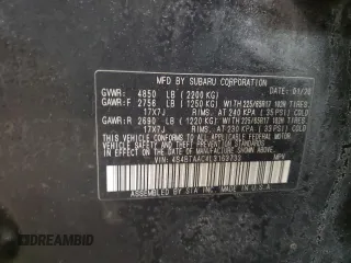 2020 Subaru Outback with VIN 4S4BTAAC4L3163733, listed as a Copart auction lot 44204135 with 106,602 mi miles and Salvage title. Bid and sale history available at DreamBid. Image 13.