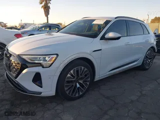 2024 Audi Q8 e-tron Premium Plus with VIN WA15AAGE3RB026484, listed as a IAAI auction lot 41238384 with 16,669 mi miles. Bid and sale history available at carsss.com. Image 2.