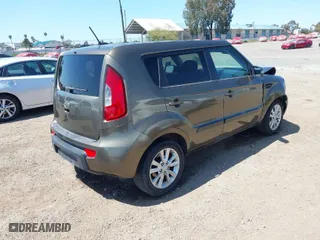 2012 Kia Soul + with VIN KNDJT2A67C7477496, listed as a IAAI auction lot 41980260 with 108,553 mi miles. Bid and sale history available at carsss.com. Image 4.