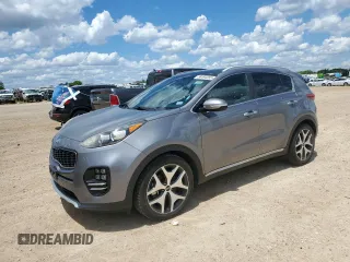 2017 Kia Sportage SX Turbo with VIN KNDPR3A68H7249075, listed as a Copart auction lot 56494355 with 107,958 mi miles and Clean title. Bid and sale history available at DreamBid. Image 1.