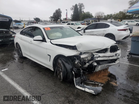 2018 BMW 4 Series 440i with VIN WBA4J5C54JBF07105, listed as a Copart auction lot 45203205 with 62,112 mi miles and Salvage Title. Bid and sale history available at DreamBid. Image 4.