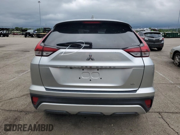 2022 Mitsubishi Eclipse Cross SE with VIN JA4ATWAA7NZ063051, listed as a Copart auction lot 57411205 with 84,937 mi miles and Salvage title. Bid and sale history available at DreamBid. Image 6.
