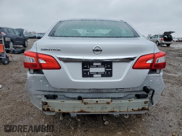 2017 Nissan Sentra S with VIN 3N1AB7AP8HY281410, listed as a Copart auction lot 47598765 with 125,075 mi miles and Salvage Title. Bid and sale history available at DreamBid. Image 6.