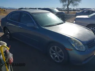 2006 Infiniti G35 with VIN JNKCV51E86M516029, listed as a IAAI auction lot 41518044 with 189,100 mi miles. Bid and sale history available at carsss.com. Image 1.