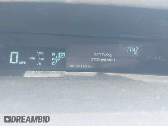 2010 Toyota Prius II with VIN JTDKN3DUXA1142117, listed as a IAAI auction lot 41349929 with 281,934 mi miles. Bid and sale history available at carsss.com. Image 7.