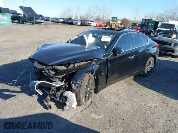2017 Infiniti Q50 2.0t with VIN JN1CV7AR9HM680931, listed as a IAAI auction lot 40921330 with 87,886 mi miles. Bid and sale history available at carsss.com. Image 20.