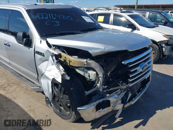 2016 Ford F-150 XL with VIN 1FTEW1CF5GKF16198, listed as a IAAI auction lot 42216480 with 137,189 mi miles and . Bid and sale history available at DreamBid. Image 6.