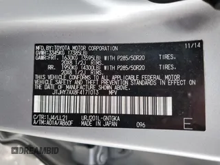2015 Lexus LX 570 with VIN JTJHY7AX8F4171013, listed as a Copart auction lot 43681865 with 158,146 mi miles and Clean Title. Bid and sale history available at DreamBid. Image 13.