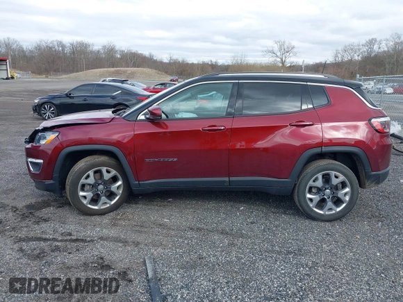 2021 Jeep Compass Limited with VIN 3C4NJDCB3MT601337, listed as a IAAI auction lot 41808321 with 38,209 mi miles and . Bid and sale history available at DreamBid. Image 14.